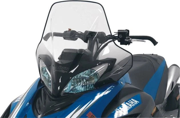 Parabrisas Powermadd Cobra alto 18,5" transparente/negro desvanecido #15640 para Yamaha Foto 1 de 1