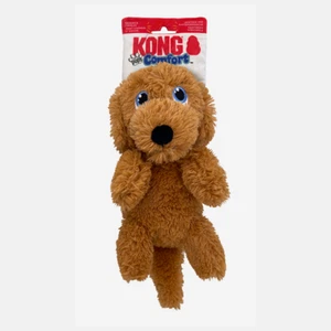 KONG Comfort Pups Goldie Plush Dog Toy – Soft Squeaky Puppy Toy | Free UK - Picture 1 of 6