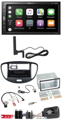 Pioneer USB 2DIN Bluetooth DAB Lenkrad Autoradio für Hyundai i10 2009-2013 schwa - Bild 1 von 4