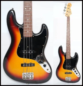 Basso Jazz Squier By Fender Sjb-38 3Ts 1993 1994 Silver Series Made In Japan - Foto 1 di 10