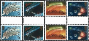 1986 Sg 1312/1315 Aussehen der Halleyschen Kometenrinnenpaare postfrisch - Bild 1 von 2