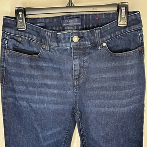 Talbots Simply Flattering Ankle Jeans Dark Wash Blue Denim Womens Size 4 Classic - Picture 1 of 9