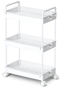 Ronlap 3 Ebenen Slim Rolling Storage Cart mit Rollen Kunststoff Allzweckwagen Orga... - Bild 1 von 7