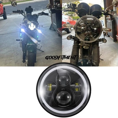 Faro LED alto/bajo de 7" para Triumph Bonneville T100 T120 Thruxton 900 1200 TFC RS Foto 1 de 4
