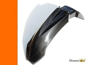 KTM SX125 SX250 SX450 CARBON FRONT MUDGUARD IN PLAIN GLOSS WEAVE FENDER FIBRE - Picture 1 of 5