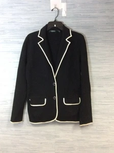 Ralph Lauren Blazer Black Sweater Size Medium Women’s 0814136 - Picture 1 of 3