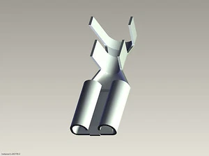 TERMINALE CONTATTO FASTON 9,53X1,19 FEMMINA CON DENTINO 280755-2 TYCO CONF. 2PZ - Imagen 1 de 1