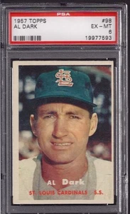 1957 Topps Set # 98 Alvin Dark PSA 6 - Picture 1 of 1
