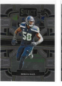 2023 Panini Select Football Concourse Derick Hall #85 RC Base - Bild 1 von 2