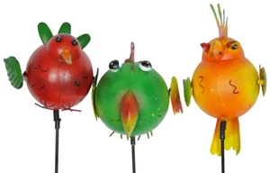 Gartenstecker fliegende Tiere hell 3er Set ca. 80 cm - Gartendekoration - aus .. - Bild 1 von 7