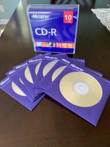 Memorex CD-R  700 MB  80 Min Recordable Blank CD Seven Unused Discs Open Box - Afbeelding 1 van 5