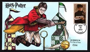 USA, SCOTT # 4825, COLLINS FDC COVER OF 2013 HARRY POTTER, QUIDDITCH, FLYING - Picture 1 of 1