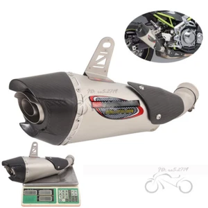 Slip on for Kawasaki Z900 2017-2022 Modified Exhaust Tips Muffler Mid Tail Pipe - Picture 1 of 9