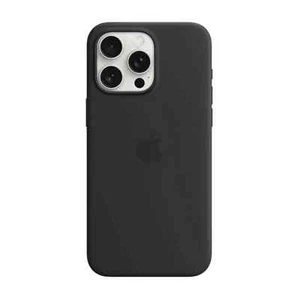 Original Apple Silicone MagSafe Case For Apple iPhone 14 Pro Max MPTP3ZM/A Black - Photo 1 sur 2