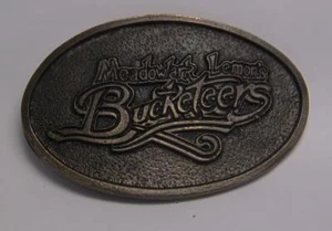 Vintage Meadowlark Lemon's HARLEM GLOBETROTTERS Bucketeers Metal Belt Buckle - Picture 1 of 2
