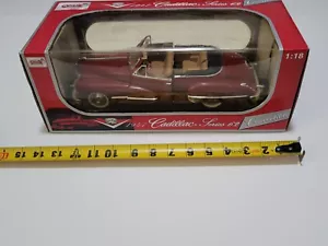 Anson 1947 Cadillac Series 62 Convertible #30335 Red/Brown 1:18 Scale READ - Picture 1 of 16
