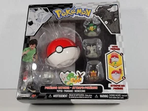 Pokemon Catcher Mini Figuren: Tepig, Pansage & Minccino mit Pokeball - NEU - Bild 1 von 4