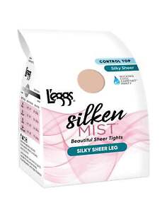 L'eggs Silken Mist Control Top Sheer Toe Pantyhose 4-Pack 20 denier sizes A,B,Q