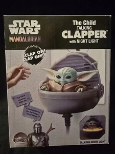 New Star Wars The Mandalorian Baby Yoda The Child Talking Clapper & Night Light - Picture 1 of 6