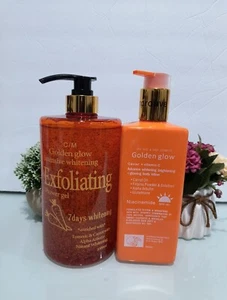 Golden Glow Body Caviar + Vitamina C 500ml Lozione + 1000ml Gel Doccia Esfoliante - Foto 1 di 7