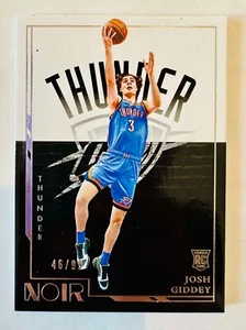 Josh Giddey 2021-22 Panini Noir Icon Edition Rookie Card /99 - Picture 1 of 1