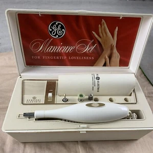 Juego de manicura General Electric vintage modelo GE MS-1 probado funciona - Imagen 1 de 10