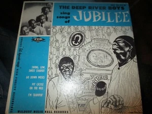 50s DEEP RIVER BOYS Sing Songs Of Jubilee 7" Waldorf Christian Gospel Soul VG+ - Picture 1 of 3