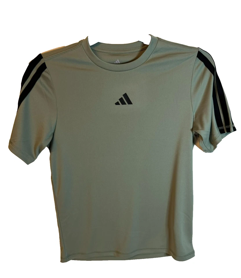 Adidas Youth 2-Pack Tee Size Large (14/16) Short Sleeve Grey & Green