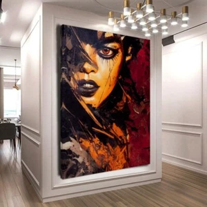 Woman Steampunk Art Canvas Premium Quality Wall Art Print No Framed - Picture 1 of 3