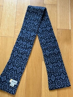 Robert Mackie de Escocia azul oscuro y claro 100 % lana patrón en forma de diamante Foto 1 de 4