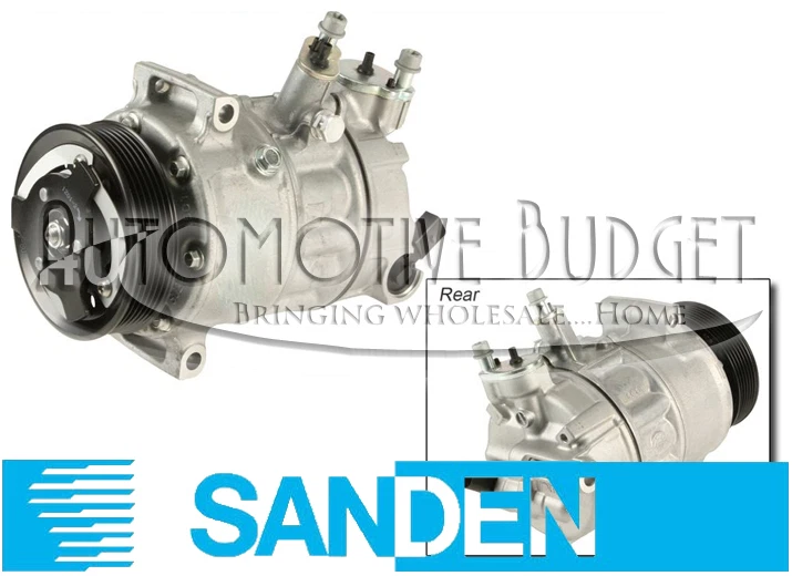 Compresor de aire acondicionado con embrague Audi A3 Volkswagen CC EOS GTI Jetta Passat - NUEVO OEM Foto 1 de 1