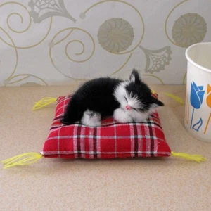 Simulation Stuffed Plush Cat Kitten Doll Toy Party Home Ornament Animal CraftsX - Picture 1 of 9