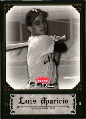 2006 Fleer Greats of the Game Baseball #61 Luis Aparicio Chicago White Sox NrMt - Image 1 of 2
