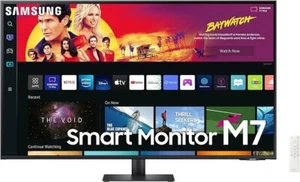 Samsung - M7 Series 43" Smart Tizen 4K UHD Monitor (HDMI, USB-C) - Black - Picture 1 of 6