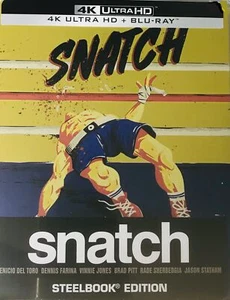 Snatch (2000) STEELBOOK 4K Ultra / Blu-ray - All/0 Region Free - Picture 1 of 2