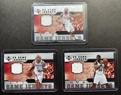 2005-06 Upper Deck UD Game Jersey David Wesley, Jason Collins, Kerry Kittles NBA - Image 1 of 4