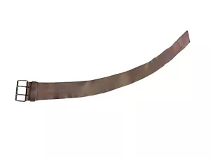 Miu Miu 2018 Damen 3" breiter brauner Ledergürtel Größe 36 hergestellt in Italien - Verkauf wie besehen - Bild 1 von 12