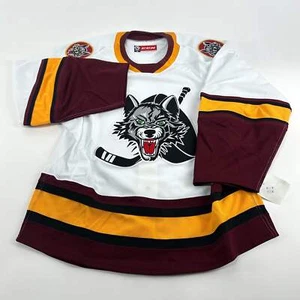 Brand New Home Authentic Chicago Wolves AHL Quicklite Game Jersey - MIC Made in - Picture 1 of 7