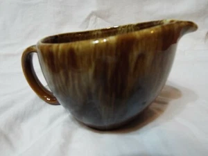 Vintage Milchkännchen USA Keramik glasiert braun Tropf Ofenfest 20008 - Bild 1 von 6