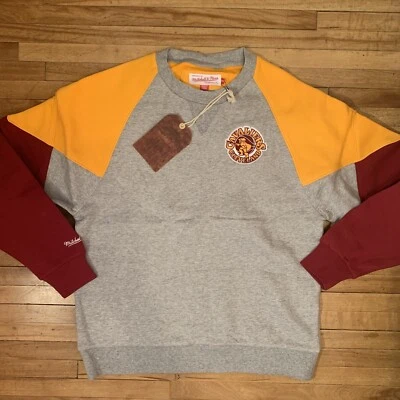 Hombres Mitchell & Ness NBA Trading Block Crew Cleveland Cavaliers NUEVO Talla Pequeña Foto 1 de 4