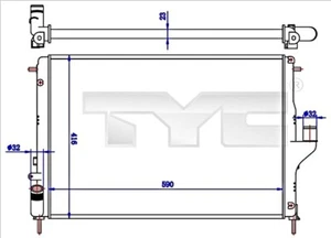 TYC Radiator For DACIA Duster Logan Sandero EXPRESS MCV 214100598R - Picture 1 of 1