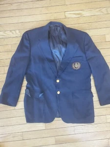 Kingsridge Mens Blue Jacket Large Custom Fabric Johnsons on the Avenue - Picture 1 of 6