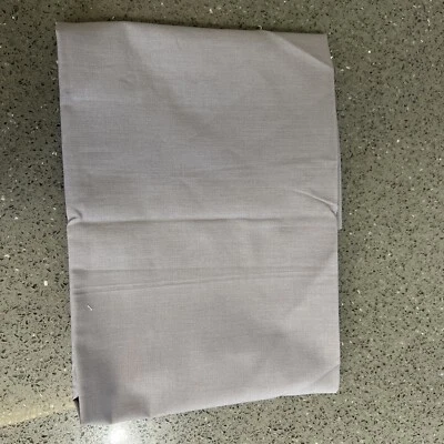 Remnant of 100% Cotton fabric mid grey 75cms x 54cms - Image 1 of 2