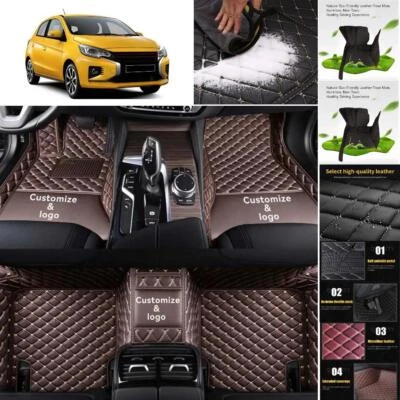 For Mitsubishi Mirage Car Floor Mats All Weather Custom Waterproof Liner Mats - Image 1 of 4