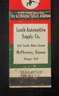 1940s Toledo Valves Lamb Automotive Supply Co. Phone 470 Main St. McPherson KS