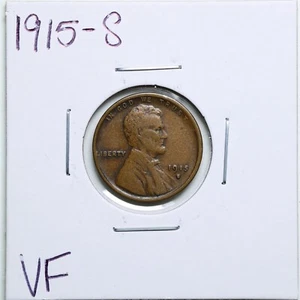 1915-S 1C Lincoln Wheat Cent in VF Condition #1720 - Picture 1 of 2