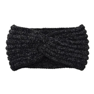 Women Winter Knitted Crochet Knotted Wide Headband Ear Warmer HeadWrap Turban - Image 1 of 4