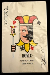 Playing Cards Hoyle Green Pattern Plastic Coated Made in the USA Vintage NEW - Picture 1 of 6