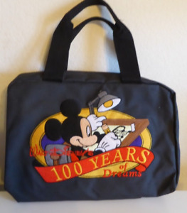 Disney Official Pin Trading Bag Zippered Case 100 Years Of Dreams Mickey Mouse