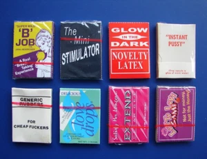 Vintage Condom Vending Machine Condoms/Novelty Items Sealed 8 Lot 1970's-2000's - Picture 1 of 15